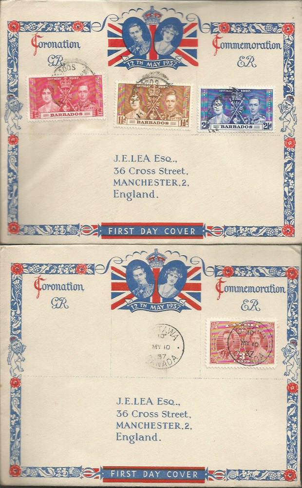 1937 Coronation FDC collection. A very unusual album of 61 covers from the Commonwealth, - Image 5 of 6