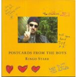 Ringo Starr signed Postcards from the Boys. Good condition