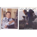 West Wing - Martin Sheen. Two 10x8 signed pictures of Sheen, one in character from ‘The West Wing