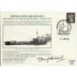Douglas Fairbanks Jnr signed Operation Brassard official Marriott Navy cover