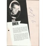 Theatre Autographs. 50+ autographs on 14 A4 pages or Programmes includes Clive Owen, David Haig,