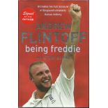 Andrew Flintoff signed Being Freddie my story so far autobiography hardback book. Signed on inside