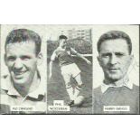 Pat Crerand & Harry Gregg signed on their pictures on front of Victor Football magazine collectors