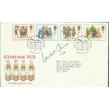 Laurence Olivier signed 1978 Christmas FDC, neat typed address. Good condition