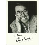 Ronnie Corbett signed 6x4 b x w photo dedicated to Tom.