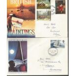 FDC collection in shoe box. 100+ covers included. Some of those included are British Paintings,