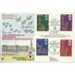 1978 25th ann Coronation Official FDC RAF Wattisham flown cover with rare BFPS1953 postmark signed