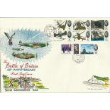 1965 Battle of Britain 25th anniversary FDC large Cover with White cliffs of Dover. Fareham CDS