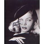 Lauren Bacall. 10”x8” signed picture. Excellent.