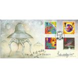 Brian Aldiss, Science Fiction author signed HG Wells Society Bradbury first day cover with the