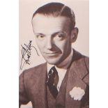 Fred Astaire. Sepia p/c signed picture of the king of dance. Excellent.