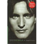 David Ginola signed David Ginola le magnifique the autobiography hardback book. Signed on inside