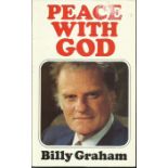 Billy Graham signed Peace with God paperback book. Signed on inside title page. Good condition