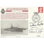 Stuart Hett plus Five Yangtze River veterans signed Official Navy cover 45th Ann The Yangtze River