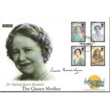 Simon Bowes Lyon signed Autographed Editions Official FDC. Queen Mother 2002 In Memoriam, Windsor.