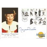 Margaret Thatcher signed Autographed Editions Official FDC. Women of Achievement 1996 House of