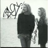 Robert Plant & Alison Krause signed to front of CD insert card for Raising Sand album, CD intact,