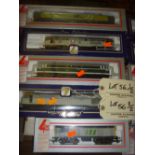 Lima; eight boxed diesel locomotives, 31105 Bescot TMD, D5583 Stratford Major Depot, 59102 ARC, etc,