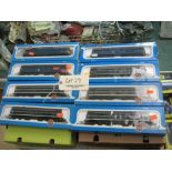 Airfix Railway System; eight boxed diesel locomotives to include 31413 British Rail, D5678 British