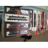 Hornby; twelve boxed locomotives and three boxed items of rolling stock, including EWS 60048 with