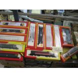 Hornby; twelve boxed locomotives etc, to include two diesel locomotives class 50, and 56, 33, two