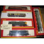 Hornby; five boxed locomotives; 56058 EWS, 31110 British Rail, D6130 British Railways, D6137 British