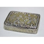 A George III silver gilt pocket snuff box, by Joseph Willmore, Birmingham 1813, rectangular with