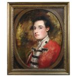 Circle of Sir Joshua Reynolds (British, 1723-1792) Portrait of Sir Richard Worsley, 7th Bt, in the