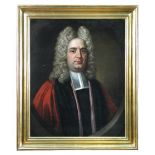 English School (18th Century) Portrait of the Reverend Dr Christopher Anstey, head and shoulders, in