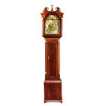 A 19th century mahogany longcase clock, signed Robt Bryson & Sons Edinburgh, the hood with inlaid