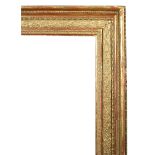 A large 19th century gilt picture frame, sight size 143 x 87cm, overall size 172 x 116cm 177 x 147cm