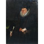 English School (17th Century)  Portrait of William Montagu (1531-1619), Lord of the Manor of Oakley,