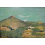 French School (20th Century)  Provence landscape indistinctly signed lower left oil on board 37 x