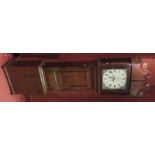 A Victorian oak cased longcase clock, with painted dial and eight day movement by William Hughes,