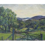 Alan Whitney (British, 20th century) - Hillside Landscape, oil on canvas, 39 x 49.5 cm