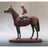 A Beswick figure of Red Rum with Brian Fletcher