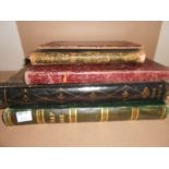 A group of various 19th and 20th century common-place albums, containing watercolours and