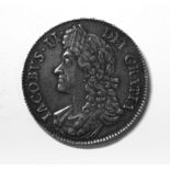 James II crown 1687 vf