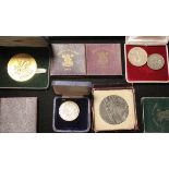 R.M.S Lusitania medal (boxed), four Festival of Britain crowns, a Prince of Wales investiture