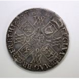 William and Mary crown 1692 vf