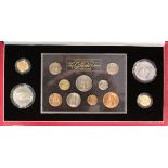 The Gillick Portrait Collection A thirteen piece coin set comprising two sovereigns, two crowns