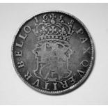 Oliver Cromwell 1658 crown, obv, Oliver D.G.R.P Ang Sco. Hib & Pro, laureate head of Oliver