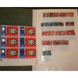 Stamps, mixed assortment including small collection of 1d reds; 3d block of six Christmas 1966 by