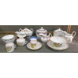 A collection of early 19th century English porcelain tea wares, including Spode, New Hall and others
