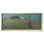 § Willy Sluijter (Dutch, 1873-1949) Eventide - A young shepherd boy going home by the light of the