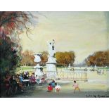 § Jules Rene Herve (French, 1887-1981) Tuileries Gardens, Paris signed lower right "Jules R Herve"