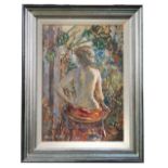 § Dennis Gilbert (British, b.1922) Nude signed lower left "Dennis Gilbert" oil on canvas 34 x