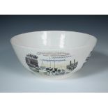 Eric Ravilious for Wedgwood, a limited edition Boat Race Bowl, from the original design of 1938,