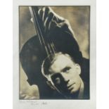 § Angus McBean (British, 1904-1990) sitter with violin signed lower left in pencil "Angus McBean,