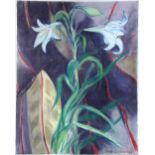 § Lindy Guinness, Marchioness of Dufferin and Ava (Irish, b.1941) Still life of Easter Lilies signed